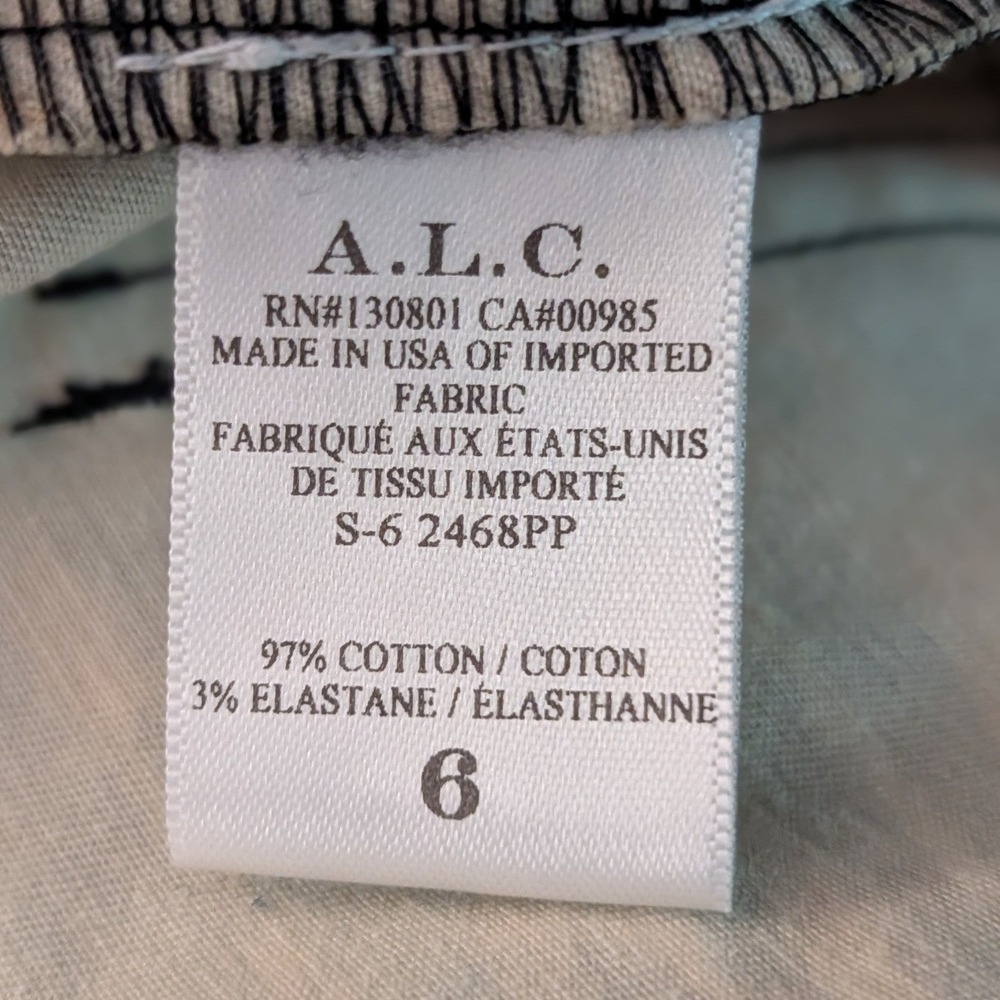 A.L.C. Tiger Print Lace Up NEW Skinny Jeans Pants Women's Size 6 NWT Animal - Picture 4 of 5